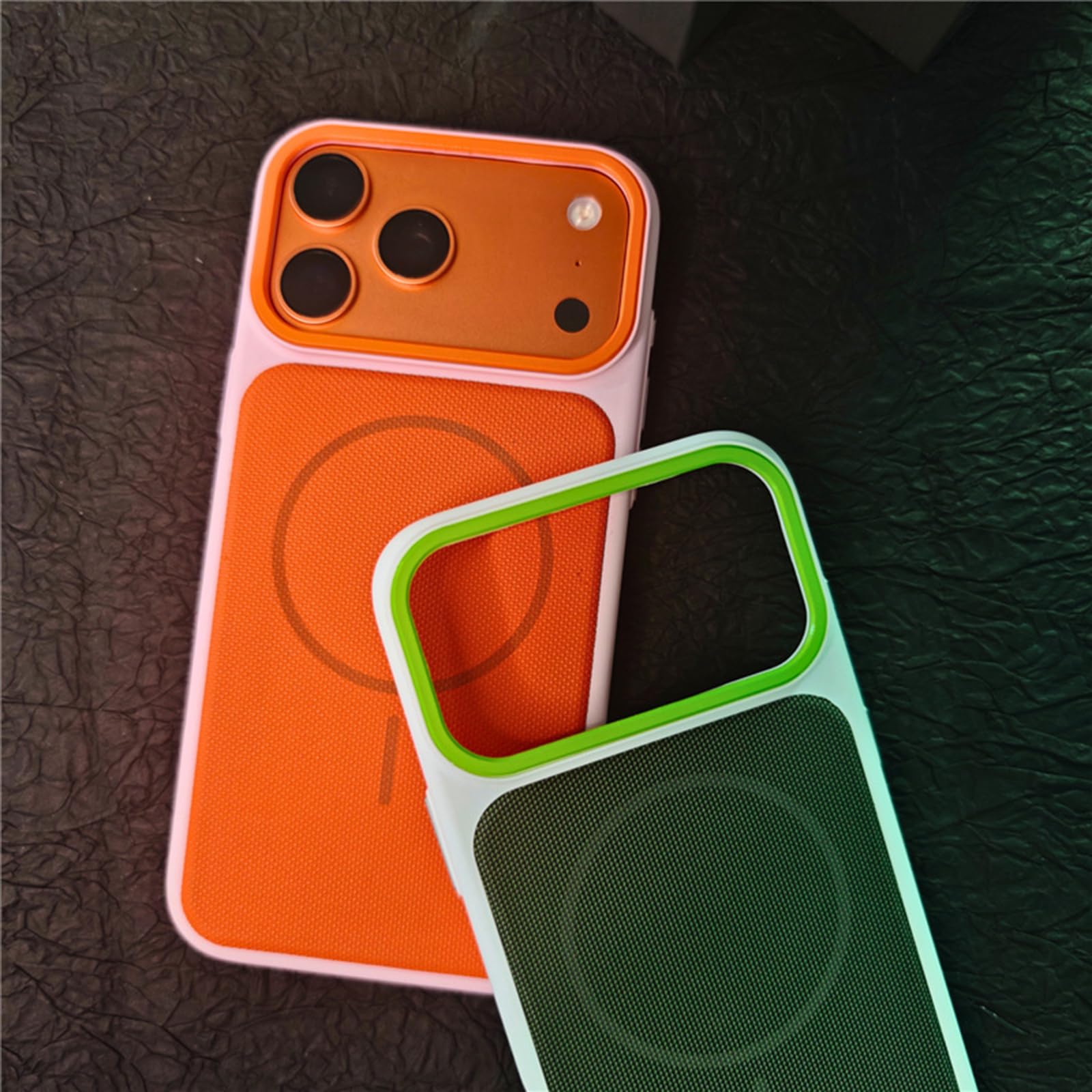 Magnetisch Hülle für iPhone 17 Pro Max/17 Pro/17 Air/17, Gefrostet rutschfeste Schutzhülle Unterstützt Drahtlose Aufladung Handyhülle,Schwarz,17 Pro