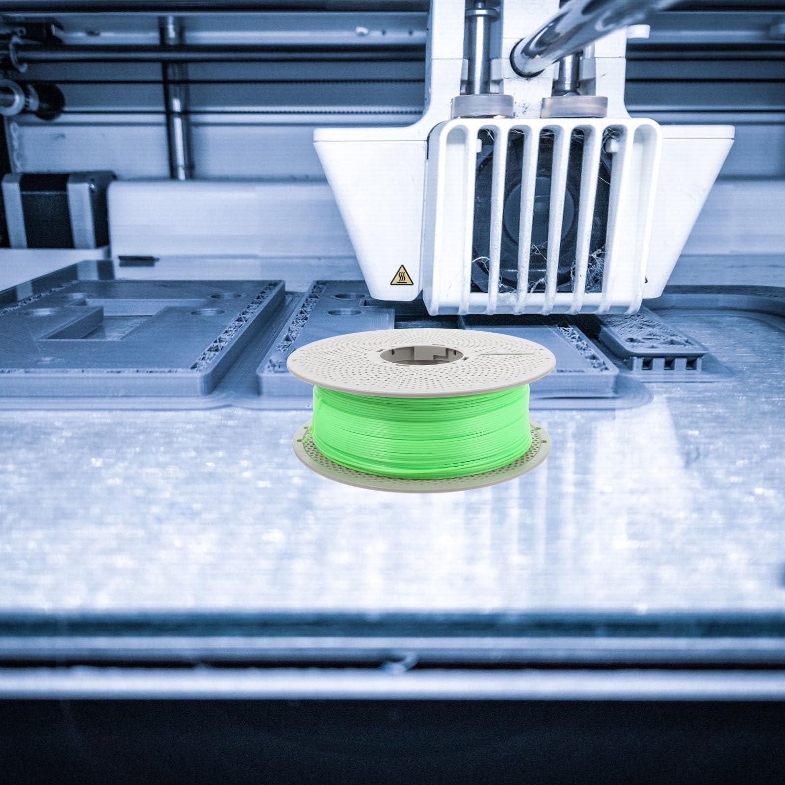 INOOMP Filamento Verde para Impresora 3d Función Luminiscente, Material Abs y Petg, Suministros Versátiles para Proyectos Creativos de Impresión 3d