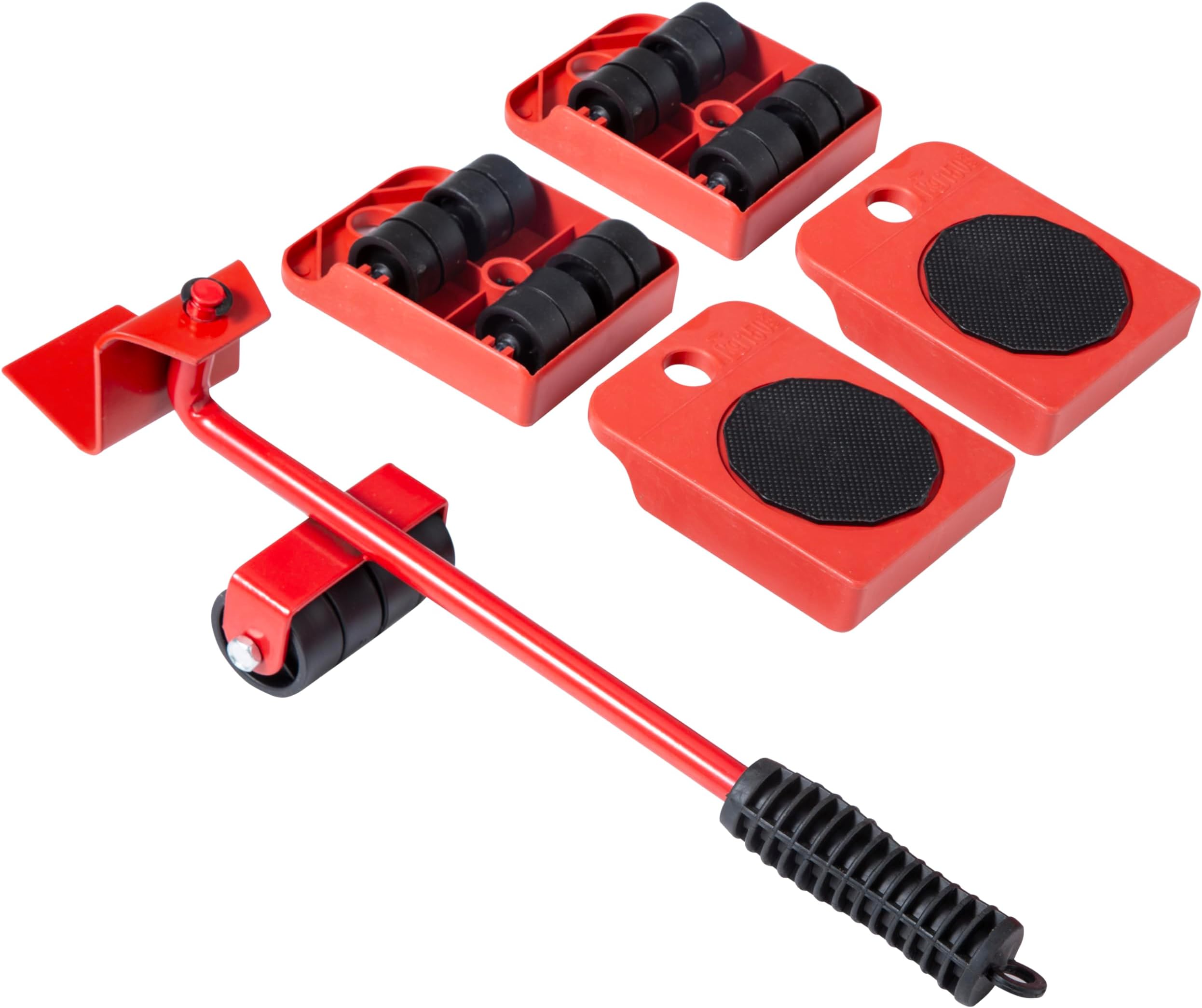 Heavy Duty Furniture Lifter Lever with 4 Roller Wheels Sliders 660 Lbs Load Capacity Appliance