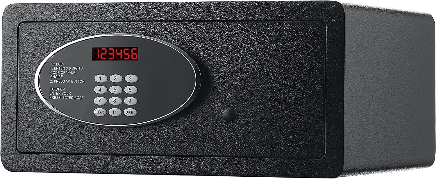 Caja Fuerte, Caja Fuerte Ignífuga E Impermeable, Cajas Fuertes para Hoteles, Cajas Fuertes De Acero, Caja Fuerte Pequeña para El Hogar, Caja Fuerte con Cerradura Electrón,