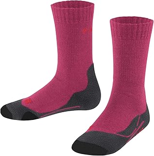 unisex niños TK2 calcetines para senderismo amortiguación media antiampollas cálido transpirable secado rápido regulación del clima antiolores lana hilo funcional 1 par