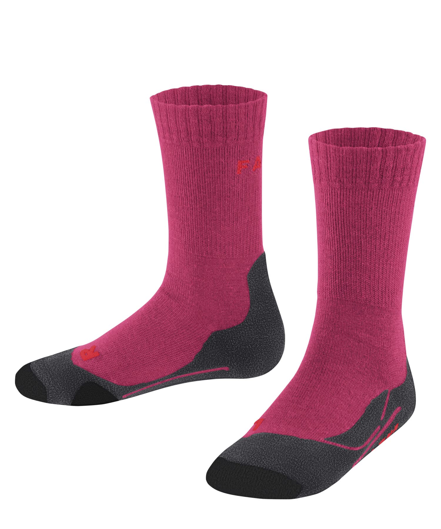 FALKE TK2 K Chaussettes de randonnée enfant, Rouge Rose, 27-30