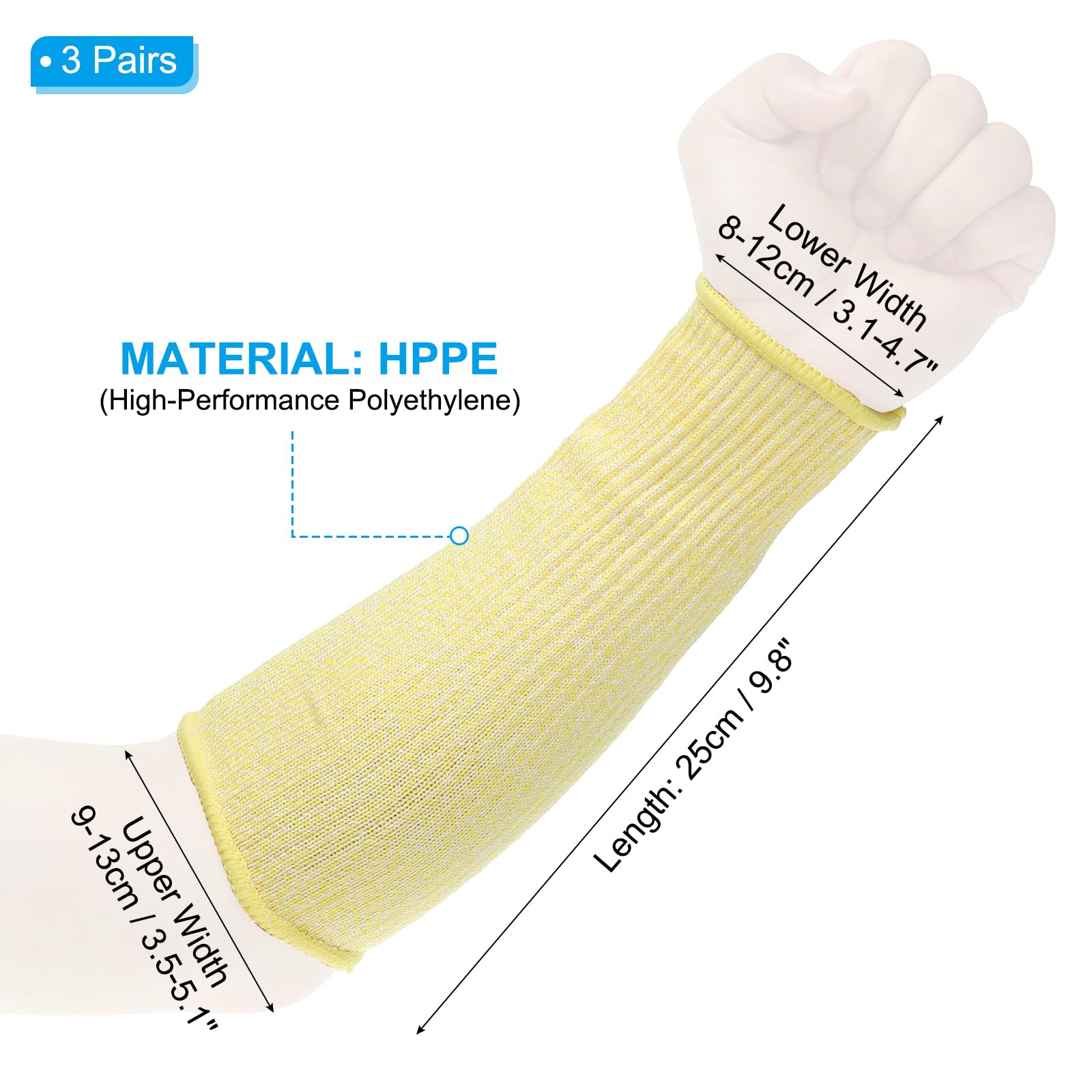 PATIKIL 10 Inch Cut Resistant Sleeve - Image 2