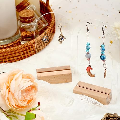 Miniatura 4 de Yulejo Soporte de exhibición de aretes de acrílico, soporte de joyería para venta al por menor, soporte para aretes de acrílico, soporte de acrílico