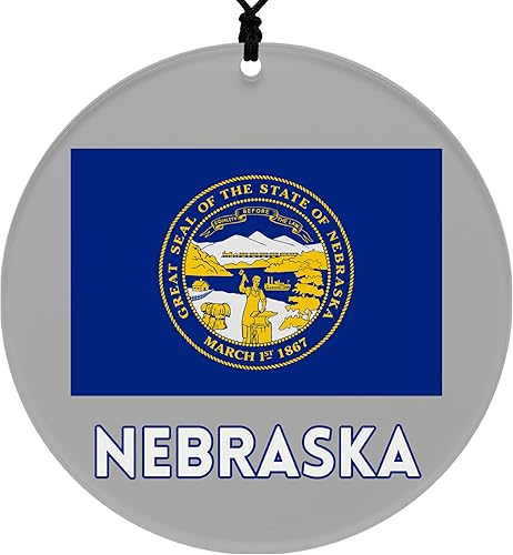 Miniatura 40 de Vermont Christmas Ornament - Festive Design Featuring State Flag - 2026 Hanging Acrylic Disc Decoration for Tree - Unique and Home Decor
