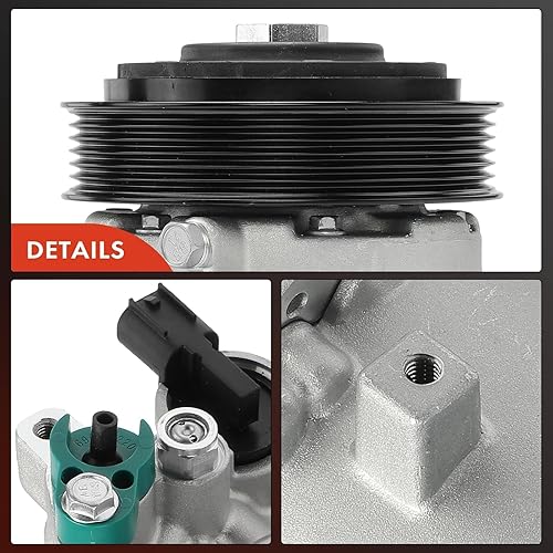 Miniatura 8 de A-Premium Compresor de aire acondicionado de CA con embrague compatible con Toyota Corolla 2019-2024, C-HR 2.0L 2018-2022, Corolla Cross 2022-2024 y