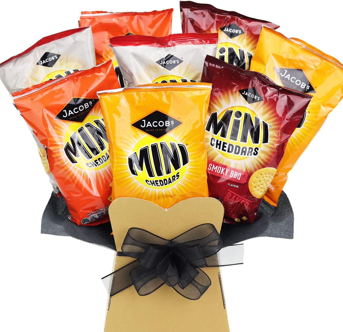Jacobs Mini Cheddars Crisps Snack Bouquet - British Pub Hamper Gift