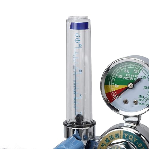 Miniatura 6 de Regulador de aire, regulador de gas de presión de oxígeno Inhalador BSP 5/8 "Inhalador Medidor de oxígeno Regulador de válvula reductora de presión