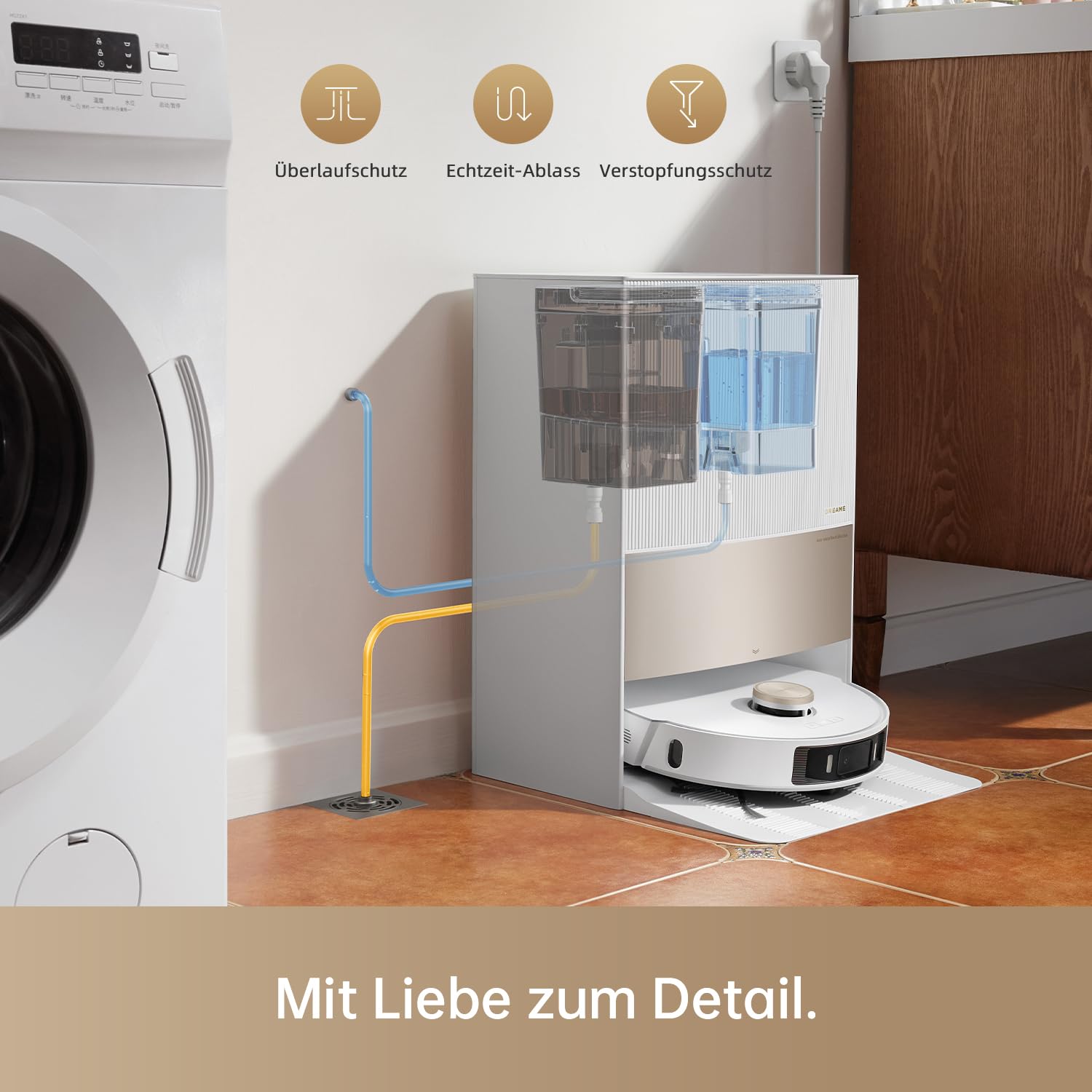 dreame Wasseranschluss-Kit für automatisches Nachfüllen und Entleeren für L20 Ultra/L20 Ultra Complete
