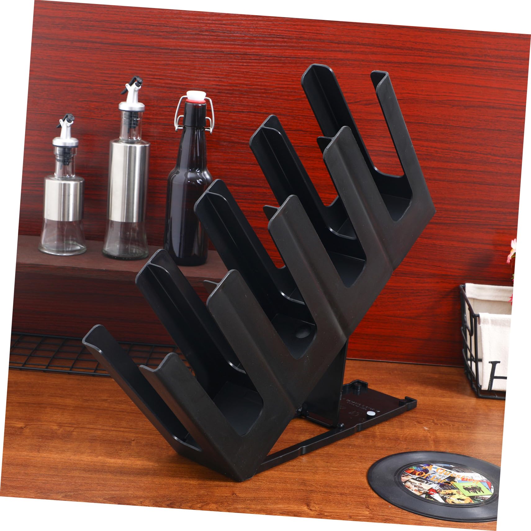 ULTECHNOVO Portavasos Ajustable Plegable de Papel Portavasos Expositor de Papel para Cafeterías y Tiendas de Bebidas
