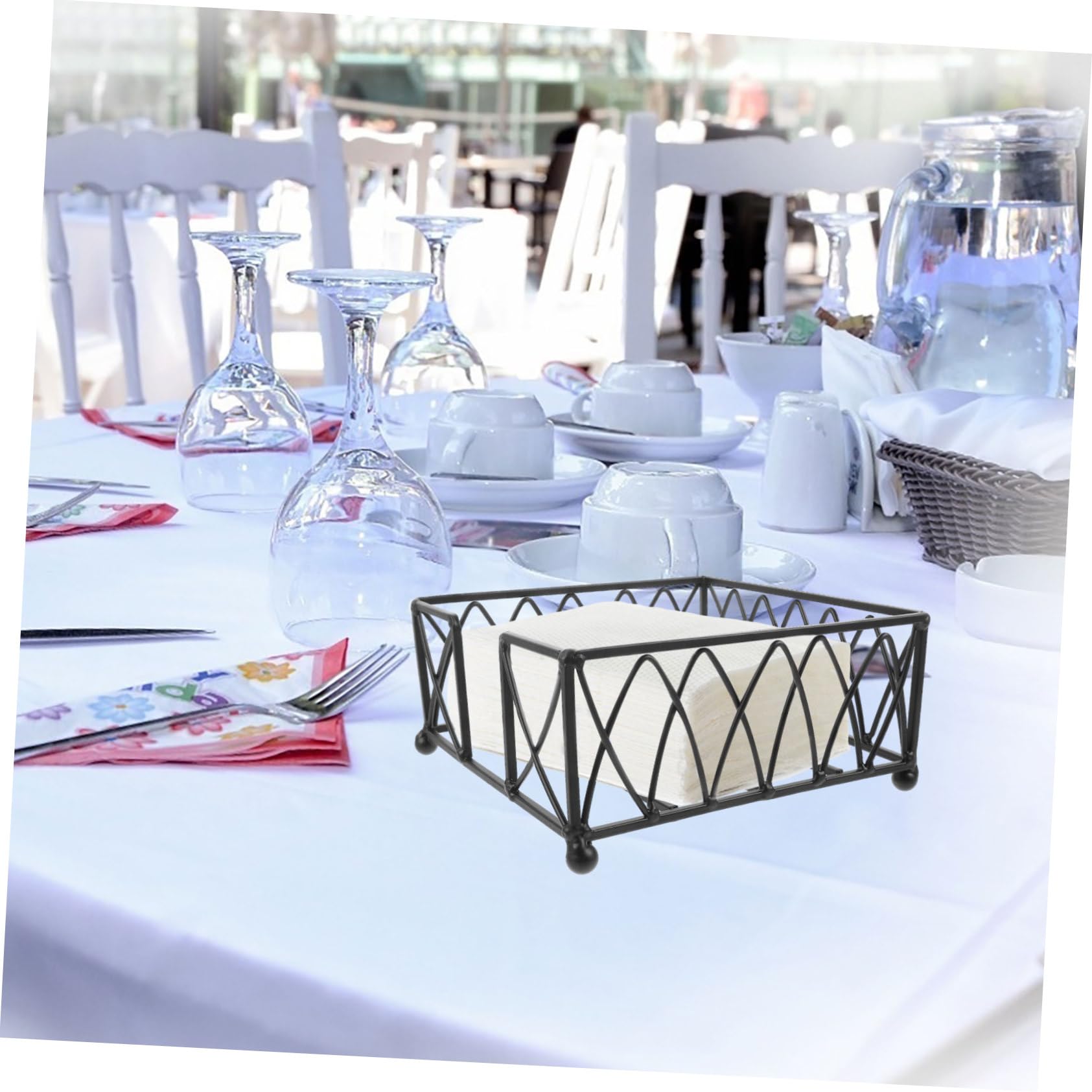 VALICLUD Serviettenhalter Blatt-Design - Eleganter Serviettenständer Aus Metall