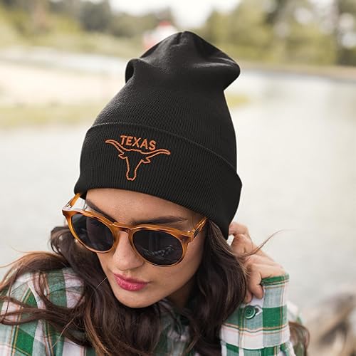 Miniatura 3 de Gorro de cuerno largo para hombre, sombrero bordado de Texas, para fanáticos del día del partido, regalos de Austin Texas (Texas Orange), Texas