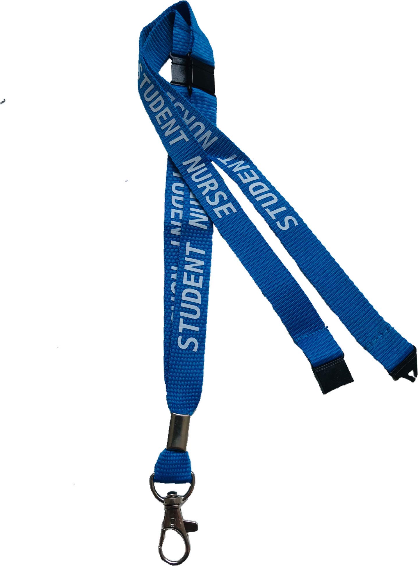 Pac Supplies Global Blue 15Mm Student Nurse Lanyard With 3 Point Triple Breakaway