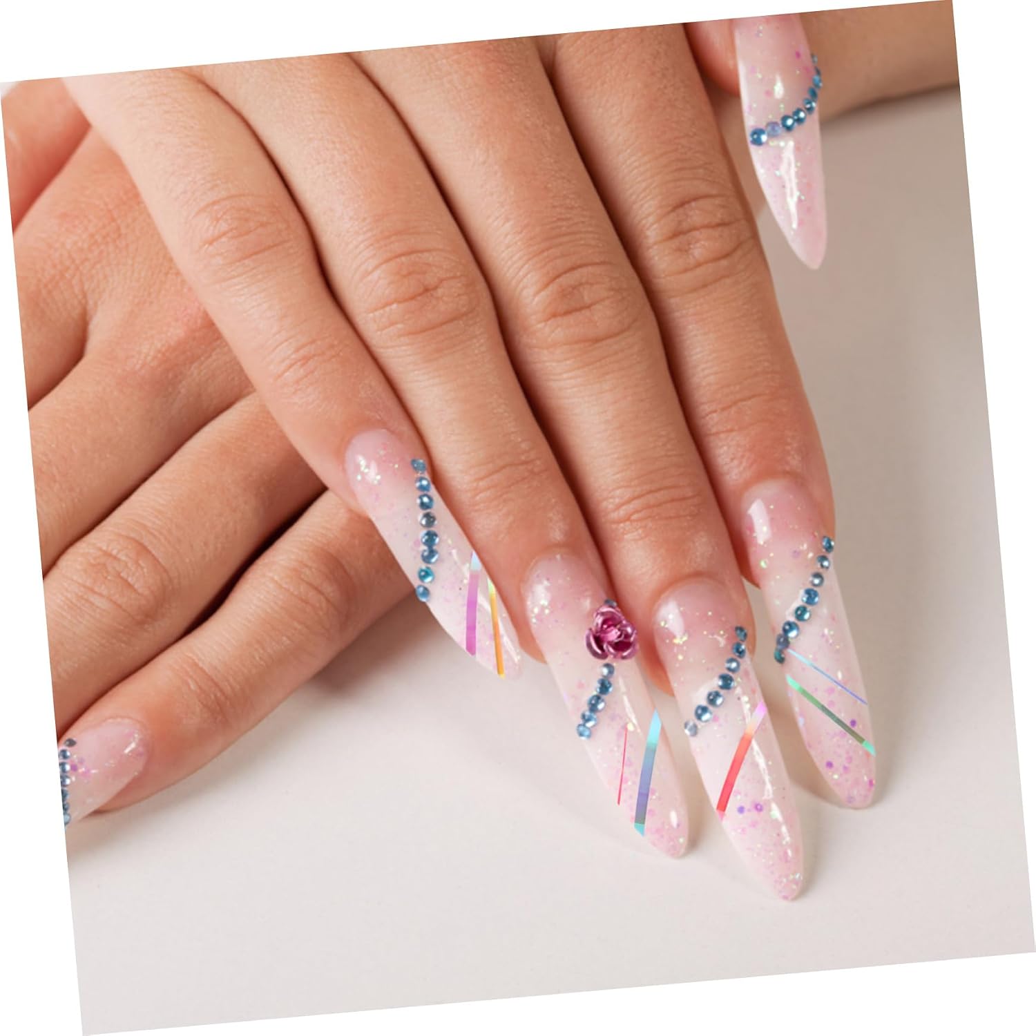 18rolls Nail Art Decor Strips Self-Adhesive Sticker Tape for Women Nail Art Supplies Kit