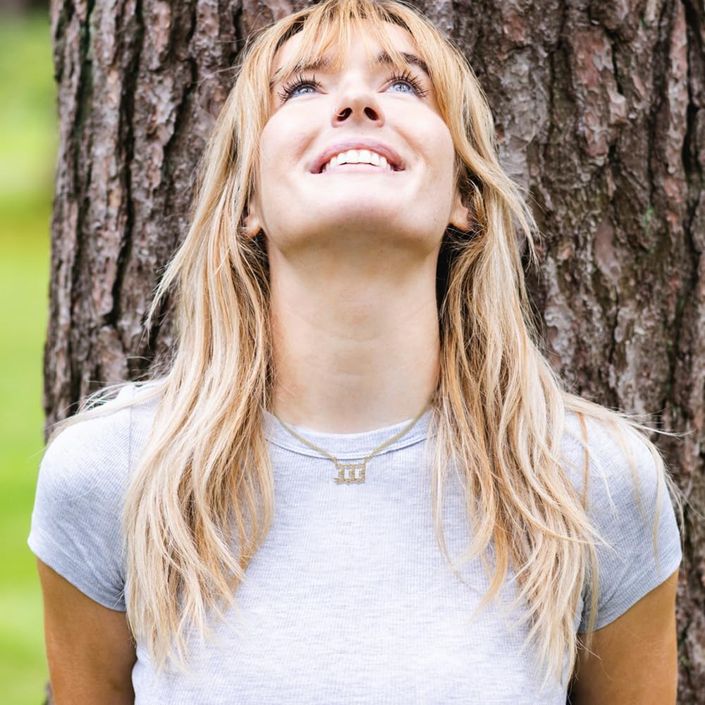 333 Angel Number Necklace, MUSTHAVE 18K Gold Plated Crystal Accent Lucky Number Pendant, Meaningful Dainty Jewelry for Women, Cubic Zirconia, Growth, Message Card, Gift for Her, 16+2 inch Extender (Yellow Gold) - Image 5