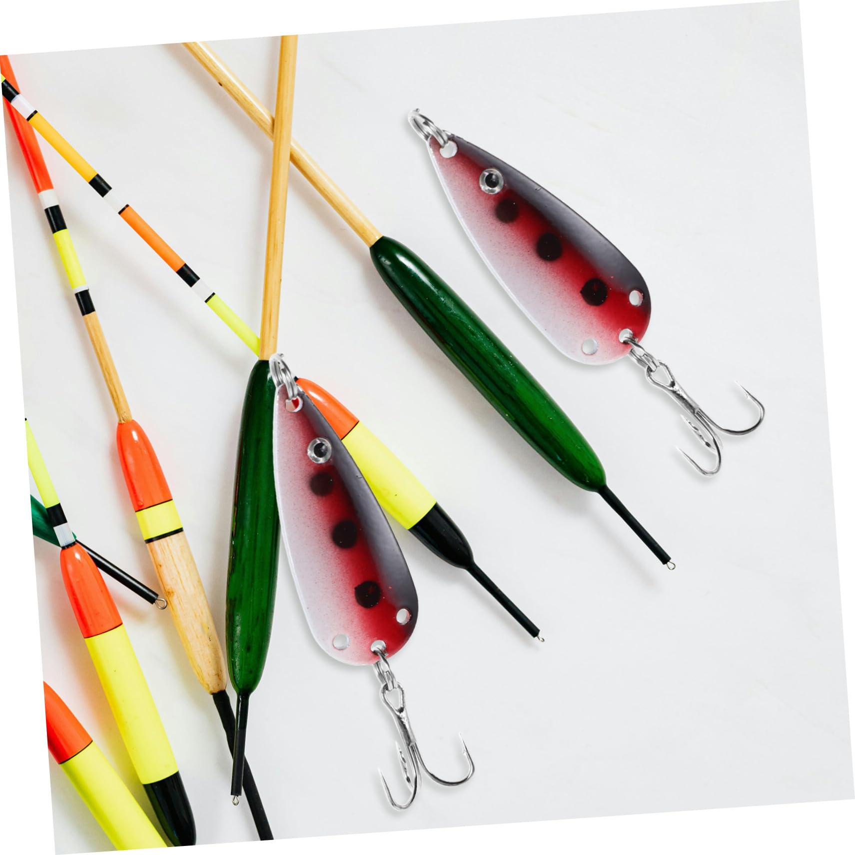 TOYANDONA Señuelo de Cuchara con Forma de Pez 30 Piezas de Hierro