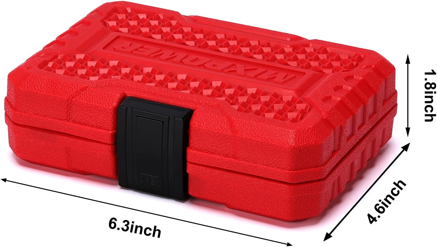 MIXPOWER 12 Pieces 3/8-Inch Drive Shallow Impact Socket Set, 5/16 to 1 inch, CR-V, SAE, 6 Point, Shallow, 12 Pieces 3/8" Dr. Socket