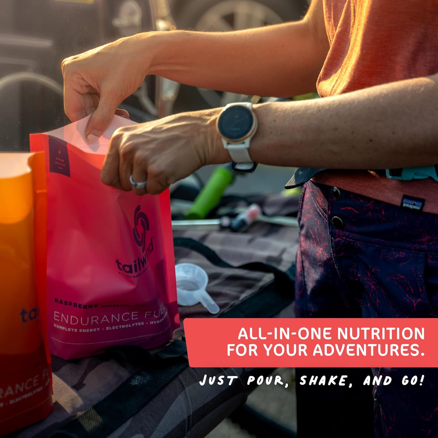 Tailwind Nutrition Endurance Fuel, Caffeine Drink Mix with Electrolytes, Non-GMO, Free of Soy, Dairy, and Gluten, Vegan Friendly, Raspberry Buzz, 30 Servings : Health & Household