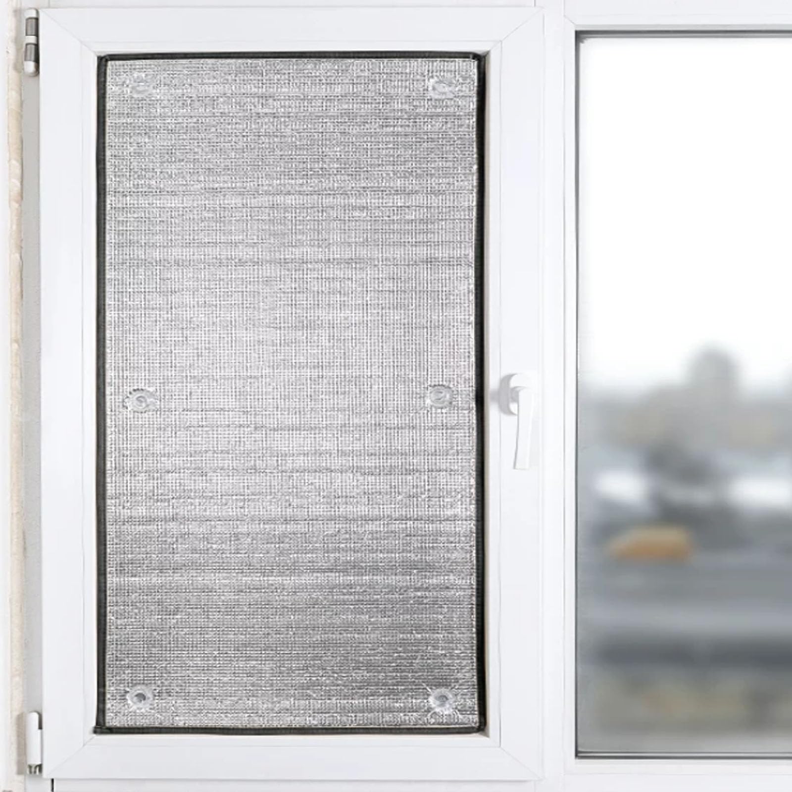 Aluminum Foil Window Film for Heat Control, Sun Blocking Window Tint for Home, 99% UV Protection Privacy Glass Cover,Daytime Privacy Reflective Film,Glare Reduction,Silver (130x220cm/51″x87″)