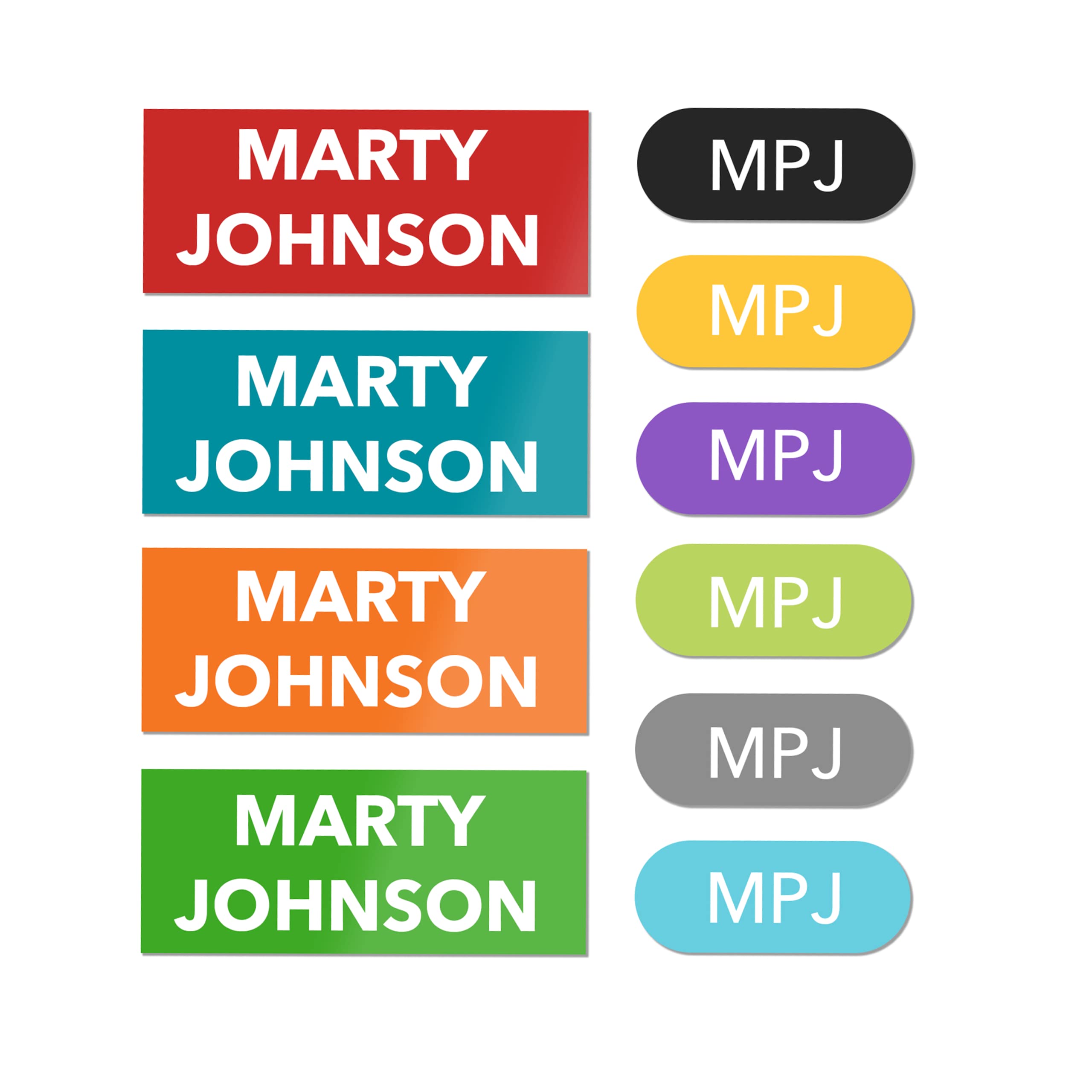 Custom Tool Name Labels - Personalized Name Stickers for Tools, Tool Boxes, Saws, Drills, Power Tools, etc. (64 Labels)