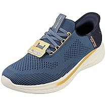 Skechers Slip-INS Slade – Quinto Scarpe Uomo, Maglia Blu, 46 EU
