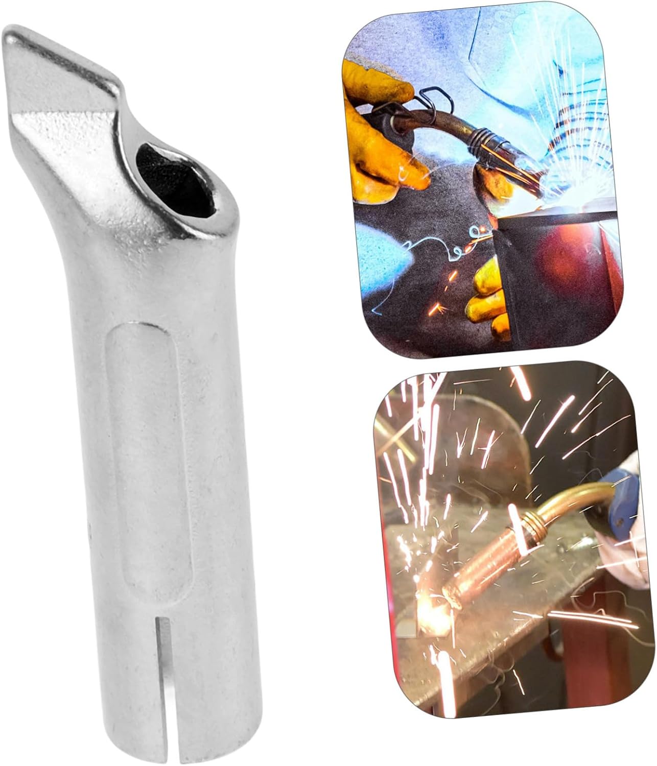 Welding Nozzle Kit Stainless Steel Gas Soldering Nozzles for Steel Welder Parts for Heat Gun Use