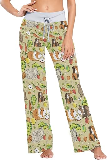 Ollabaky Pajama Pants for Women PJs Bottoms Wide Leg Sleep Lounge Pants