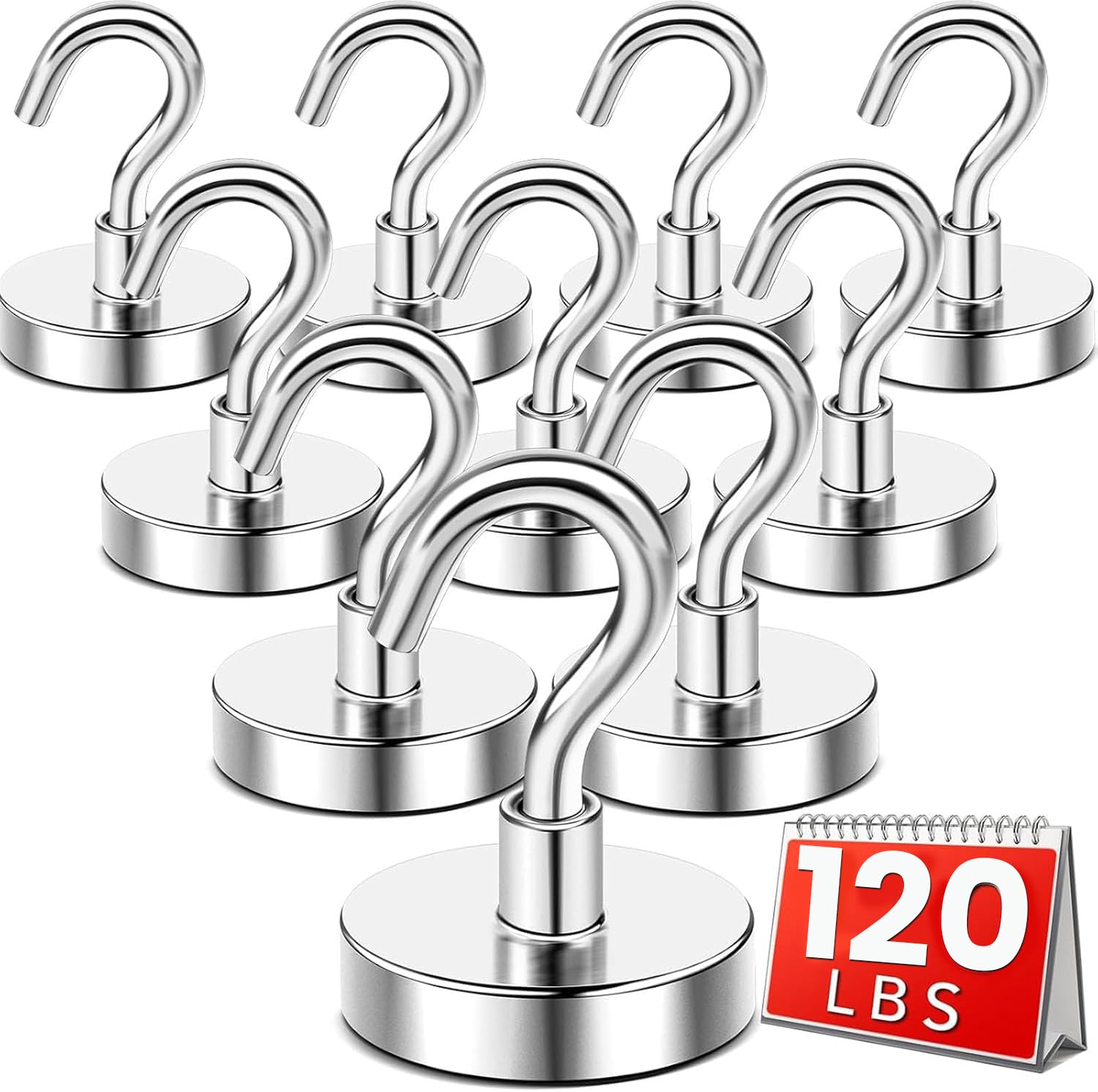 DIYMAG Magnetic Hooks 12pcs 120lbs Cruise Essentials 2026 Magnet Hook