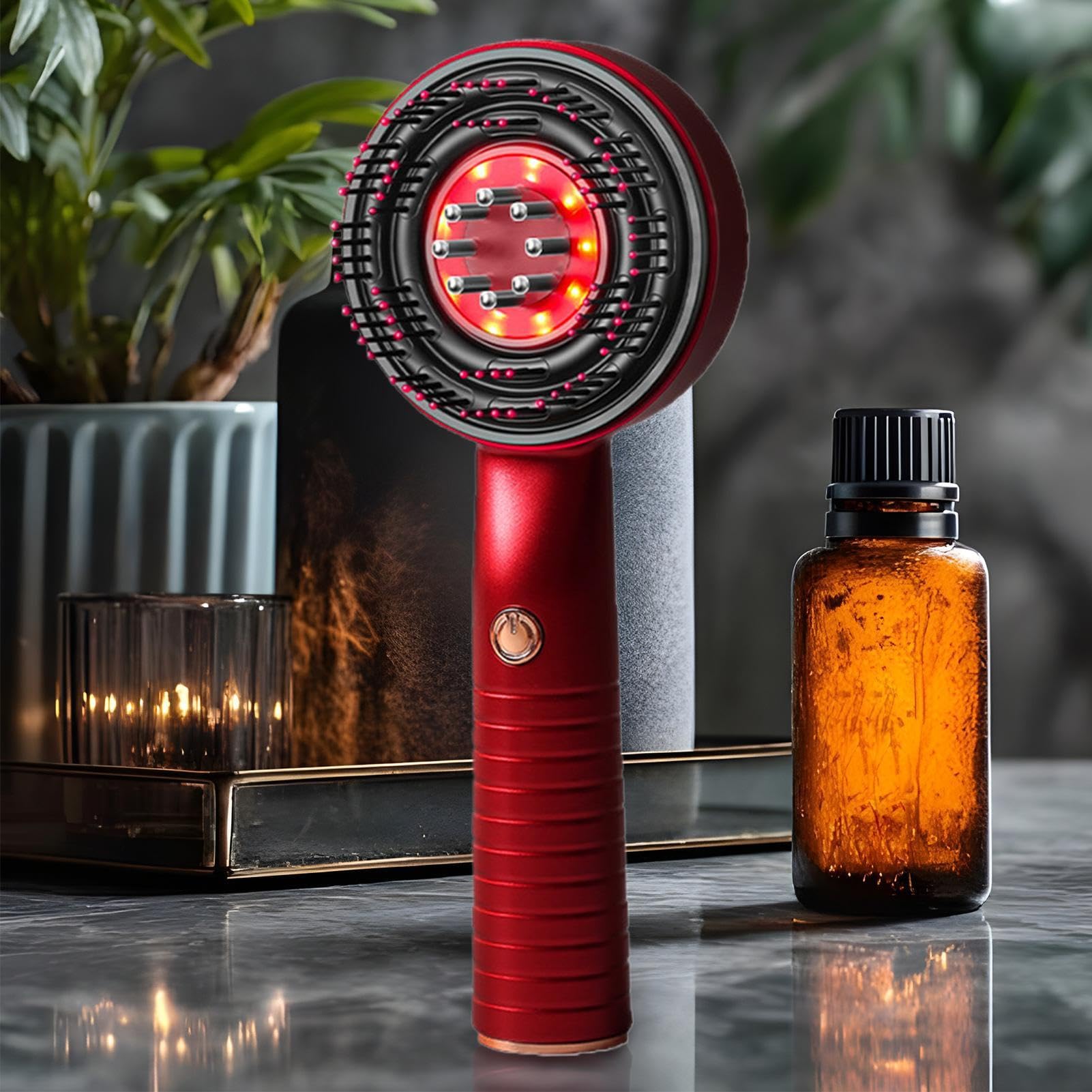Masajeador Para Cuero Cabelludo Luz - Peine Aplicador De Para El Cabello, Cepillo De Masaje Del Cuero Cabelludo | Herramienta De Tratamiento 'dispensación' , Peine Pe