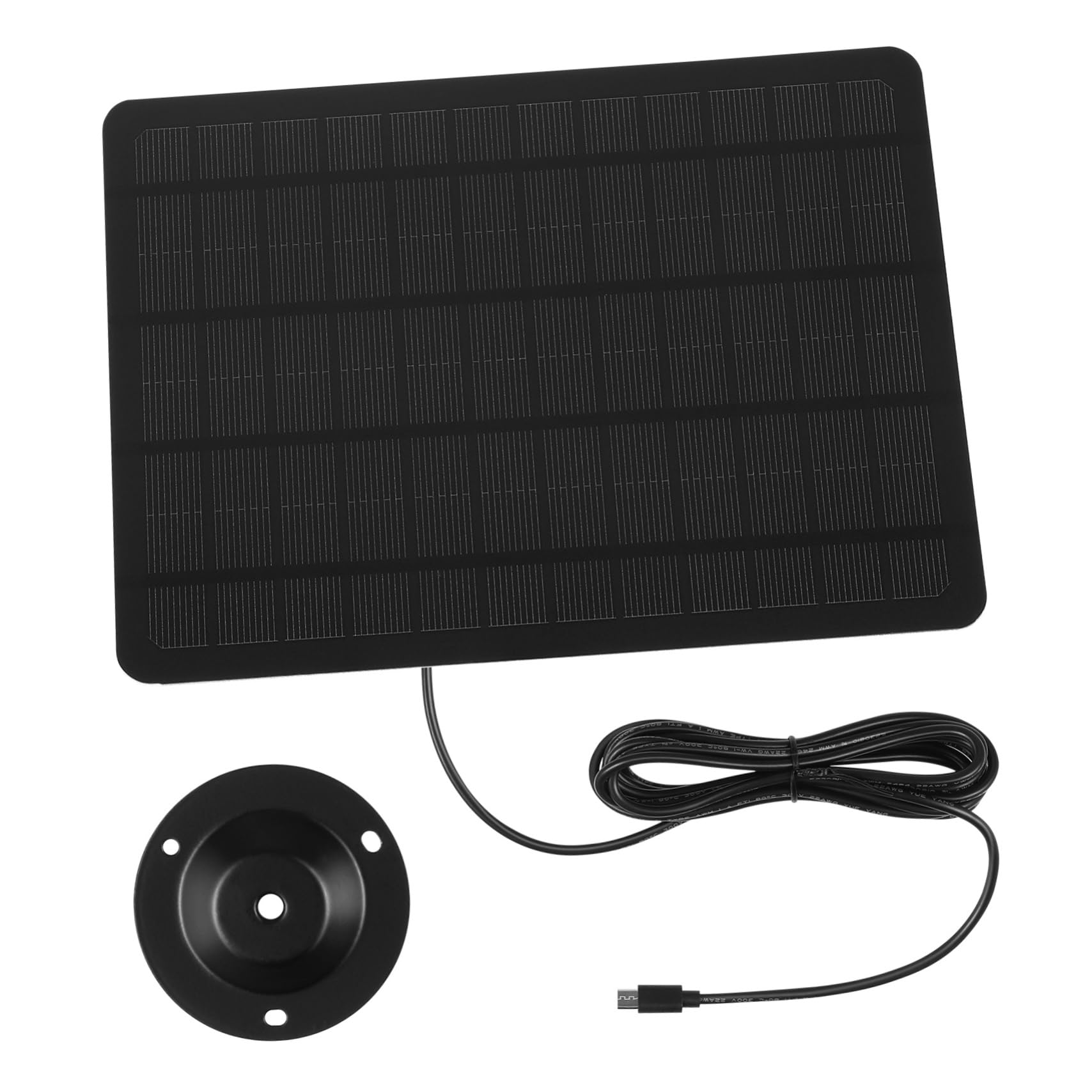 HANABASS 20w Panel Słoneczny Do Montażu Ścianie Panel Solarno-usb Do Zasilania Kamer Monitorujących i Urządzeń Ogrodowych Elastyczna Instalacja z Uchwytami
