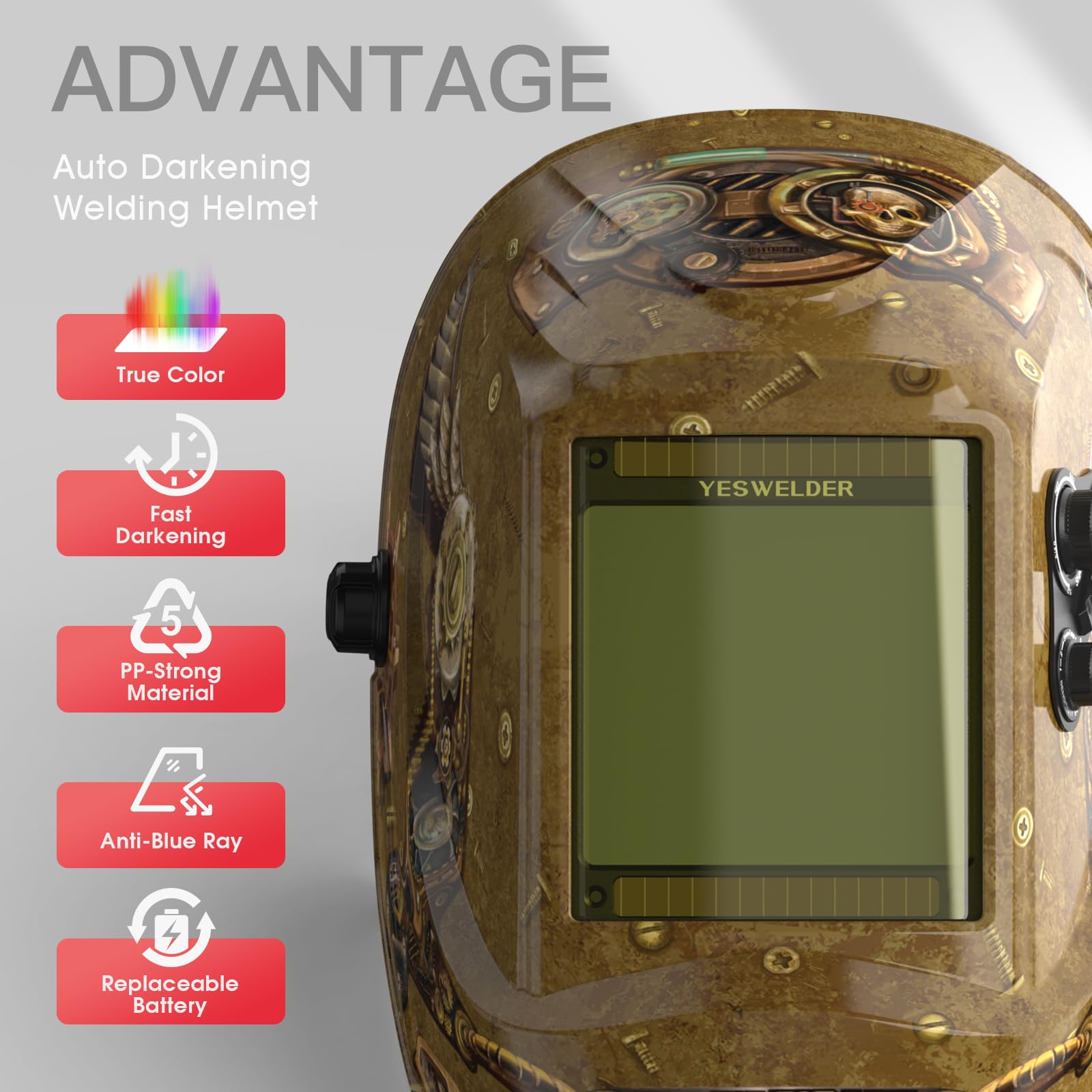 YESWELDER Large Viewing Screen 3.93