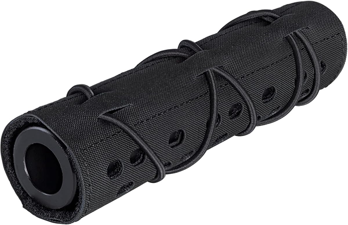 Airsoft Suppressor Cover 7 Inches Laser-Cut camo Accessories 500D Nylon