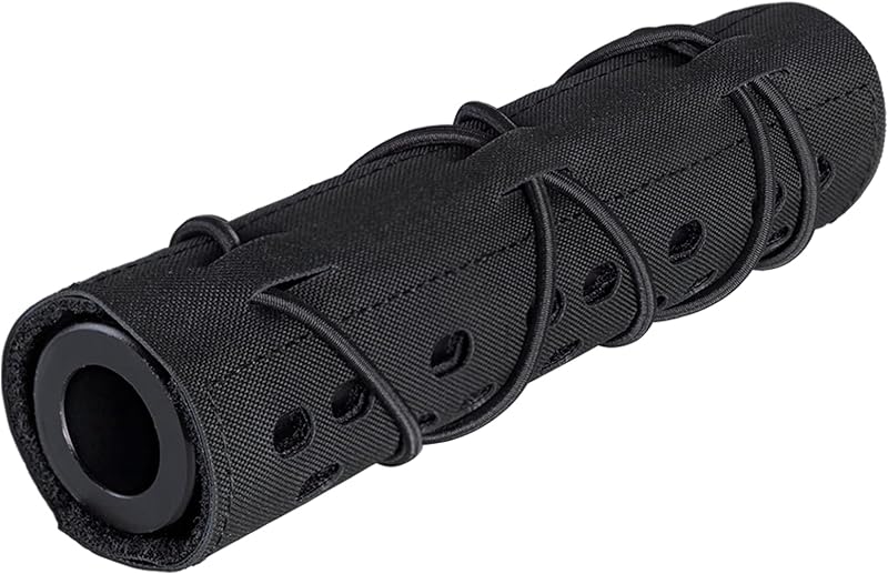 Airsoft Suppressor Cover 7 Inches Laser-Cut camo Accessories 500D Nylon