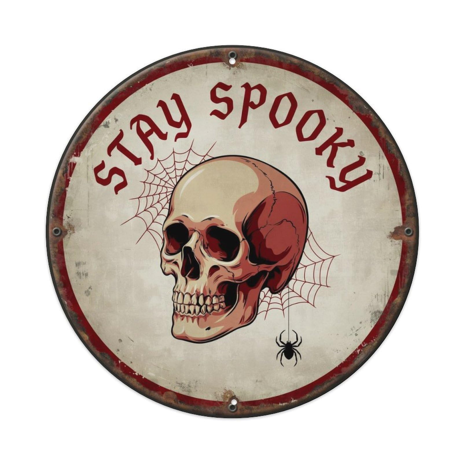 Stay Spooky Gothic Metal Tin Sign Plaque