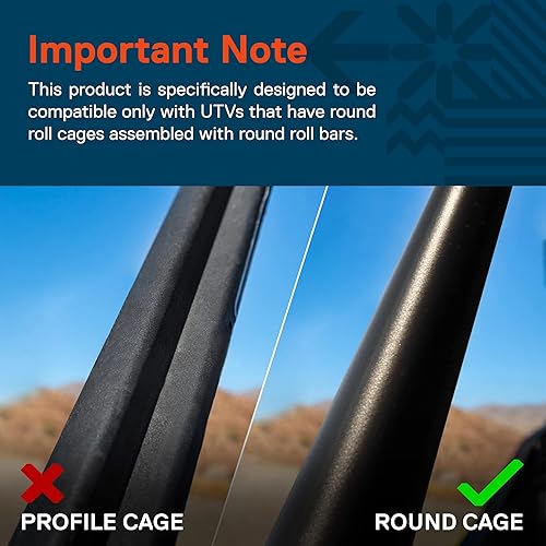 Miniatura 7 de TRUE MODS Kit de espejos laterales para UTV jaula redonda giratoria Polaris RZR Ranger 2014 y mayores CAn-Am Maverick X3 Kit de interruptor de relé
