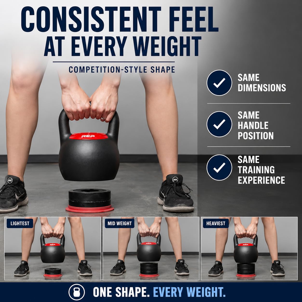 Amazon | Rep Fitness 調節可能なケトルベル マットパウダー