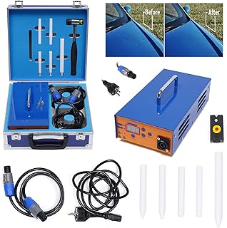 SHZICMY Dellen Reparaturset, 1380W Heizung Auto Dellenentferner,220V Auto Lacklose Dellen Reparatur Handgerät,Metallblech ...