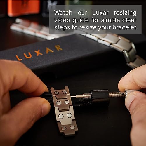 Miniatura 4 de Pulsera magnética de titanio para hombre  LUXAR Double Magnet Strength, Titanio, No es una piedra preciosa