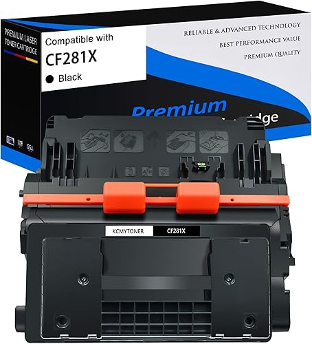 Cartucho de tóner de repuesto compatible para impresoras HP 81X CF281X, color negro, para usar con impresoras Laser Jet Enterprise MFP M605 M604