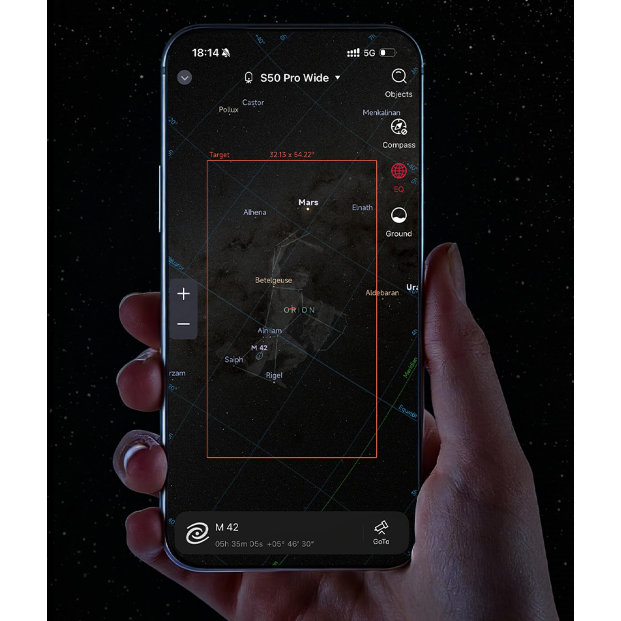 ZWO Smart Telescope Ap 50/260 Seestar S50 Pro