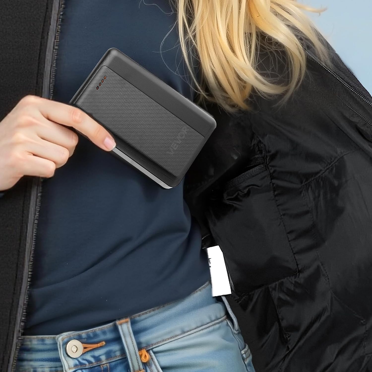 VEVOR Heated Vest, Women Electric Heating Vest, 6 Heating Zones Lightweight Winter Wear with 3 Levels, for Outdoor Hiking Camping Fishing Skiing, Size M