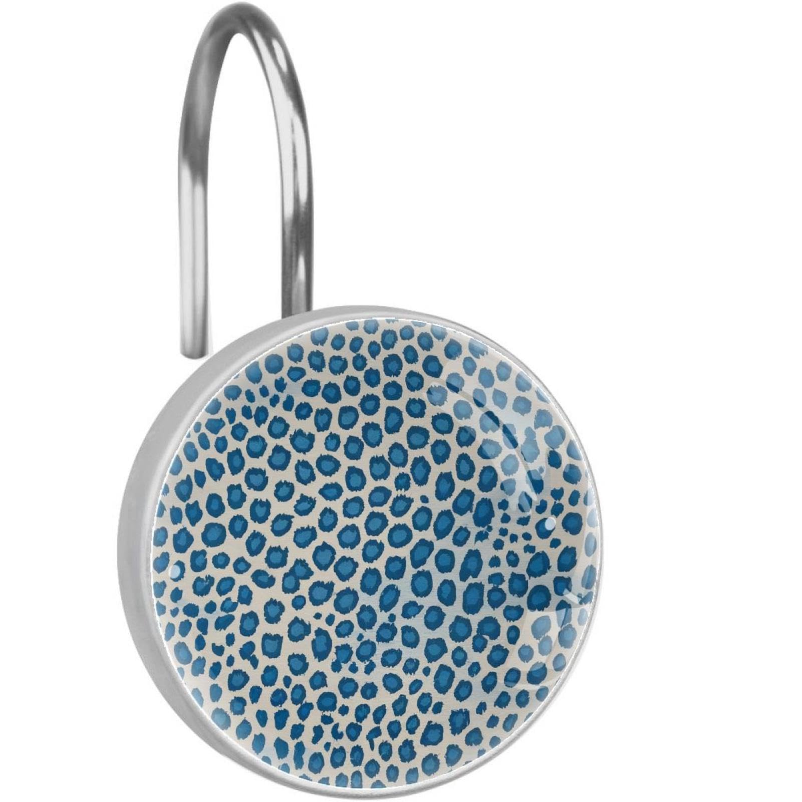 Crochets pour rideau de douche inox de qualité supérieure design léopard