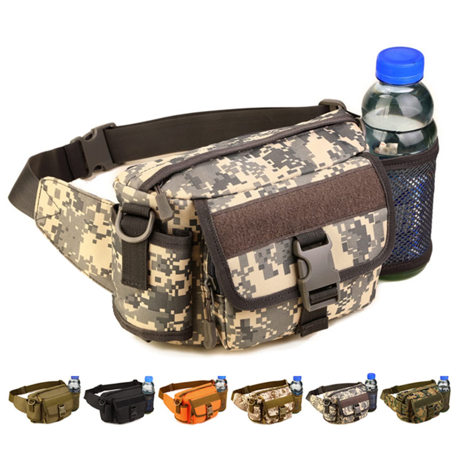 REEBOW GEAR Borsa a Tracolla Multifunzione da Ciclismo Borsa a Tracolla Tattica per Alpinismo Borsa Casual,ACU