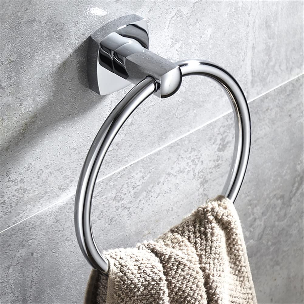 Anillo de Toalla, toallero Redondo de Cobre, toallero de baño, Colgador de Toallas de baño, punzón Simple