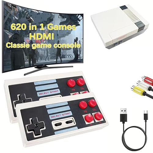 Retro Game Console, Video Game Consoles with AV output, Built-in