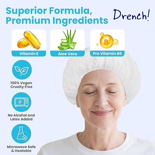 Miniatura 3 de Drench - Cápsulas de champú sin enjuague - Tapa de champú y acondicionador sin agua - Cápsulas de lavado de cabello seco para ancianos o postrados