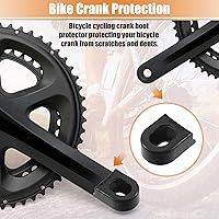 Vista 3 de X AUTOHAUX 2 piezas de silicona para bicicleta, protector de manivela para bicicleta de montaña, funda de gel, protección para brazo de manivela