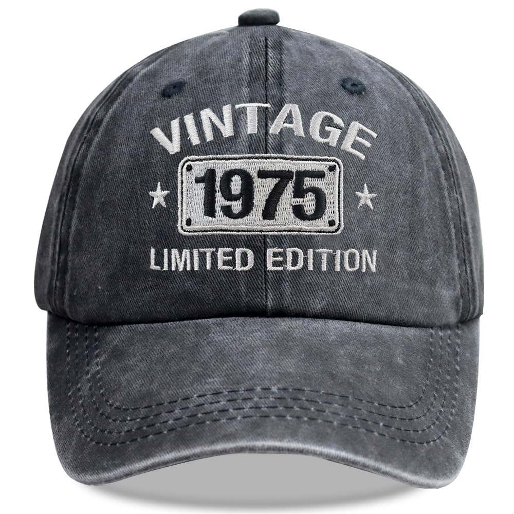 Vintage 1925-2005 Limited Edition Hats for Men Women, Personalized 21th-101th Birthday Gifts Retirement