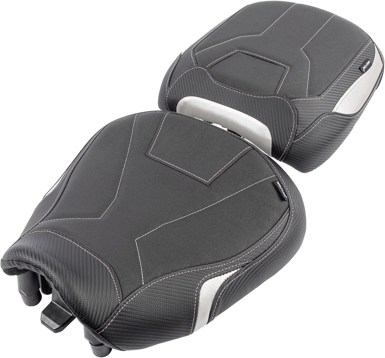 Rider & Passenger Comfort Seat Fit for Tracer 9/GT 2021-2026, Front Rear Solo Saddle Back Cushion Pillion Pad, Gray