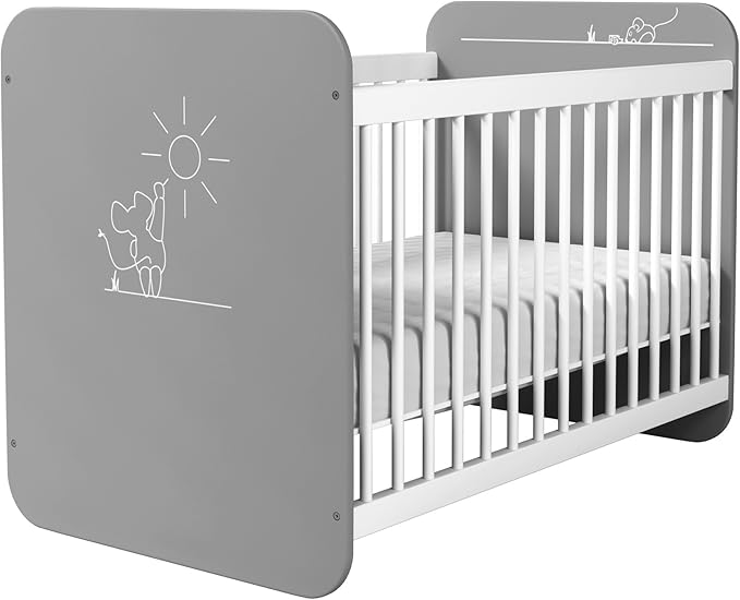 Demeyere Lit Bebe A Barreaux Mouse Gris Amazon Fr Bebe Et Puericulture